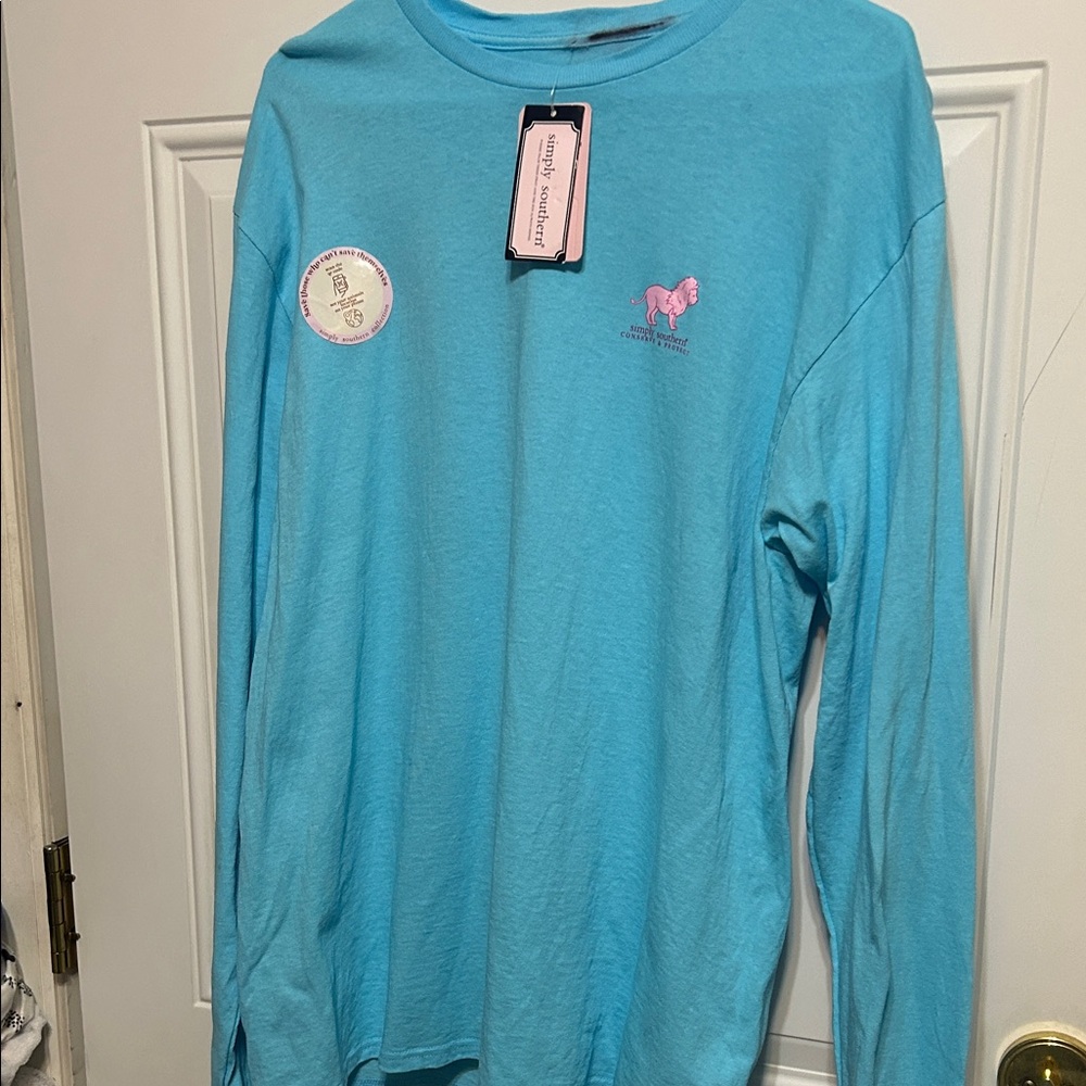 Simply Southern Kids Aqua Long Sleeve Tee Tracker